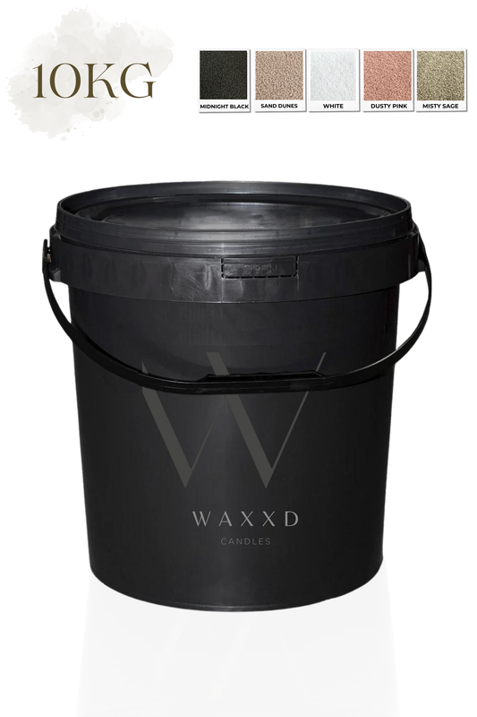 10kg | Premium Pearled Candle + Wicks | Various Colours