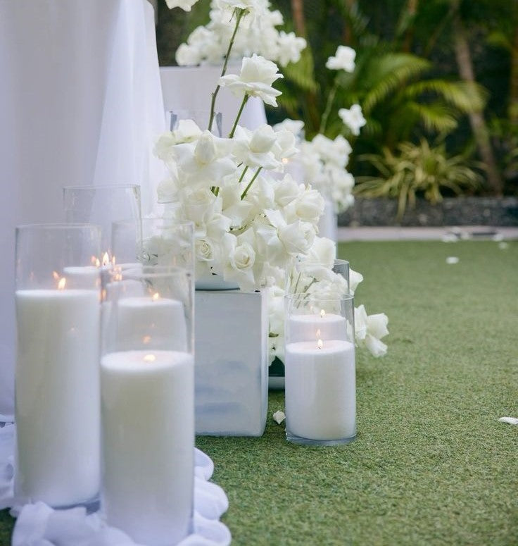 Kit | 500g Pearled Candles + Wick Trimmer Kit + Matches + Container