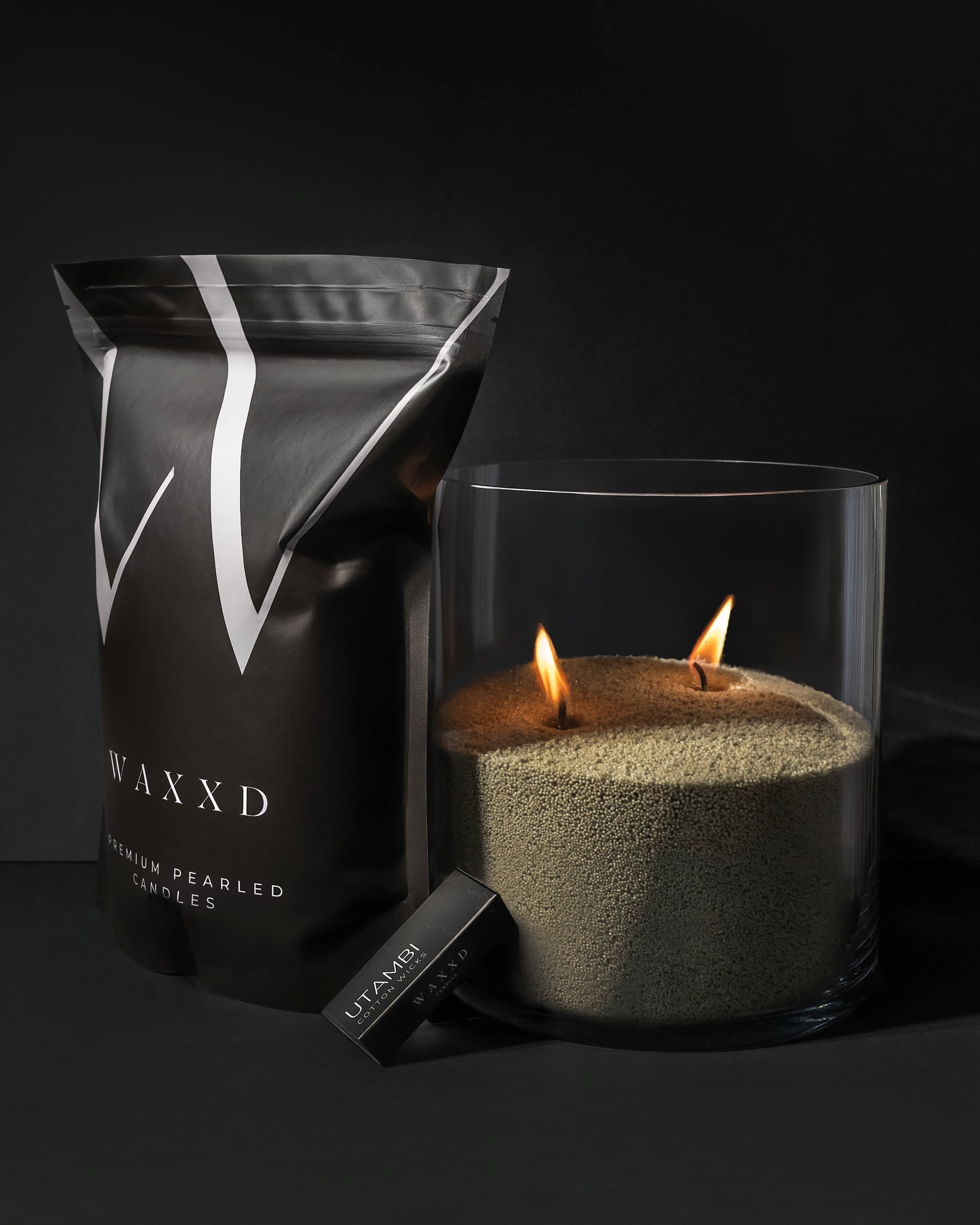 1kg Pouch | Pearled Candles + 30 Wicks