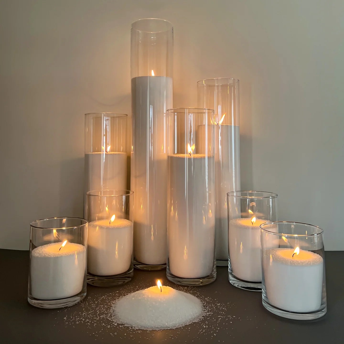 3kg | Premium Pearled Candle + Wicks | Various Colours