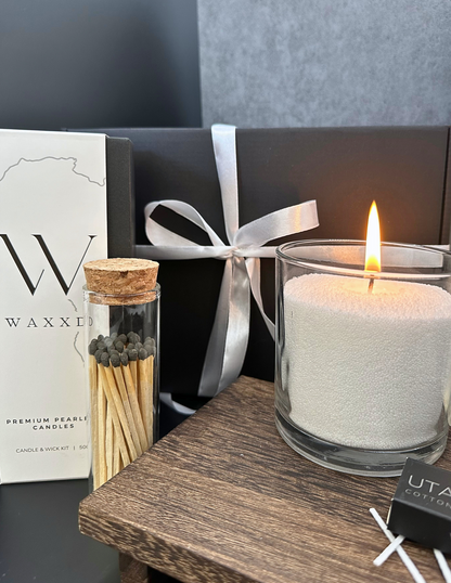 Starter Kit | 500g Pearled Candles + Matches + Container