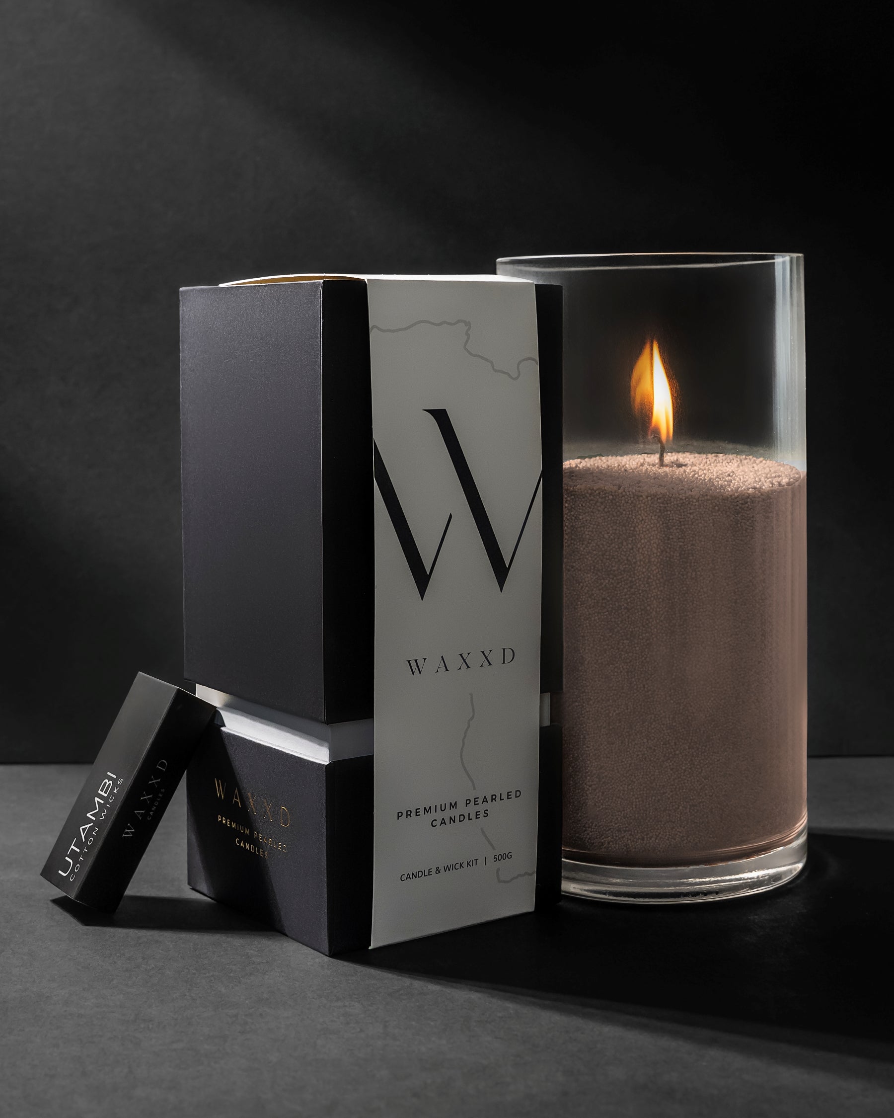 500g Box | Pearled Candles + 30 Wicks