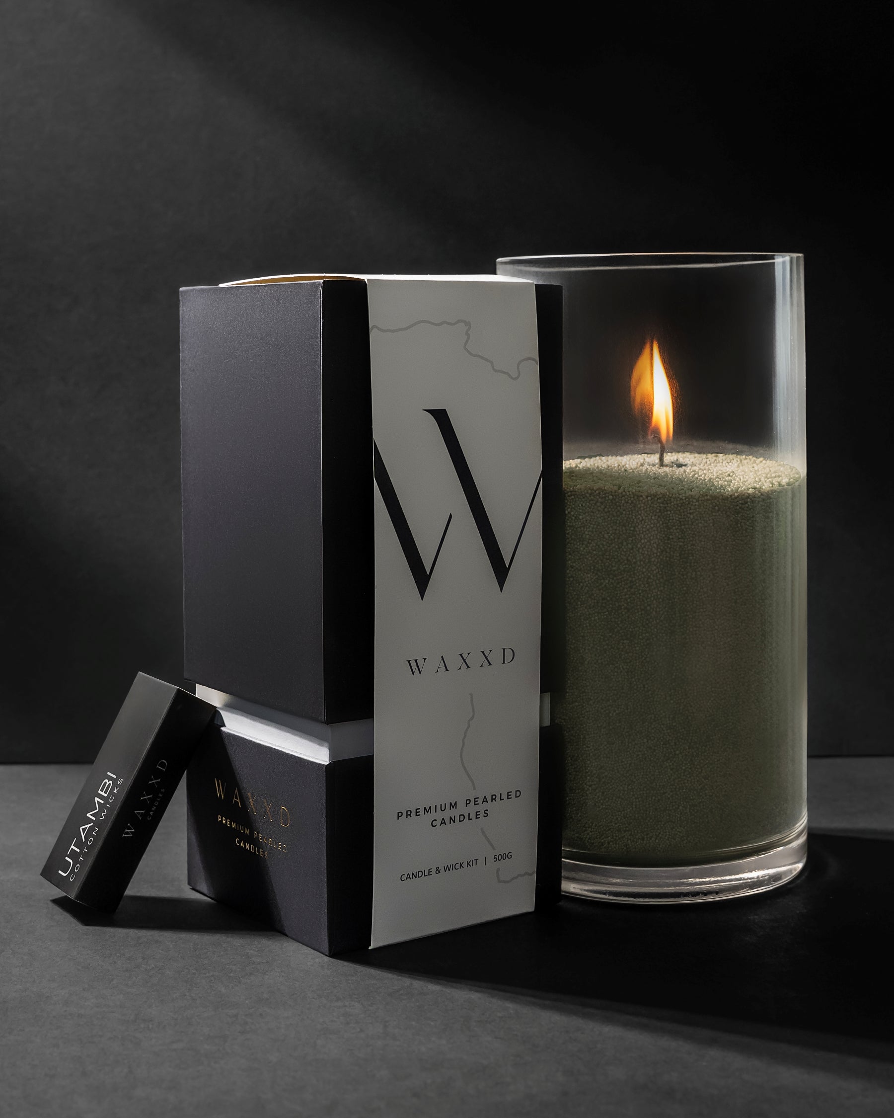 500g Box | Pearled Candles + 30 Wicks