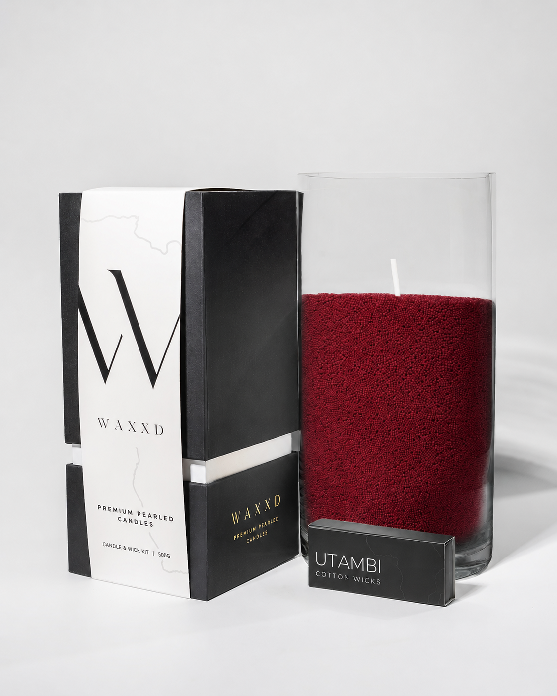 500g Box | Pearled Candles + 30 Wicks