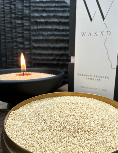 3kg | Premium Pearled Candle + Wicks | Various Colours